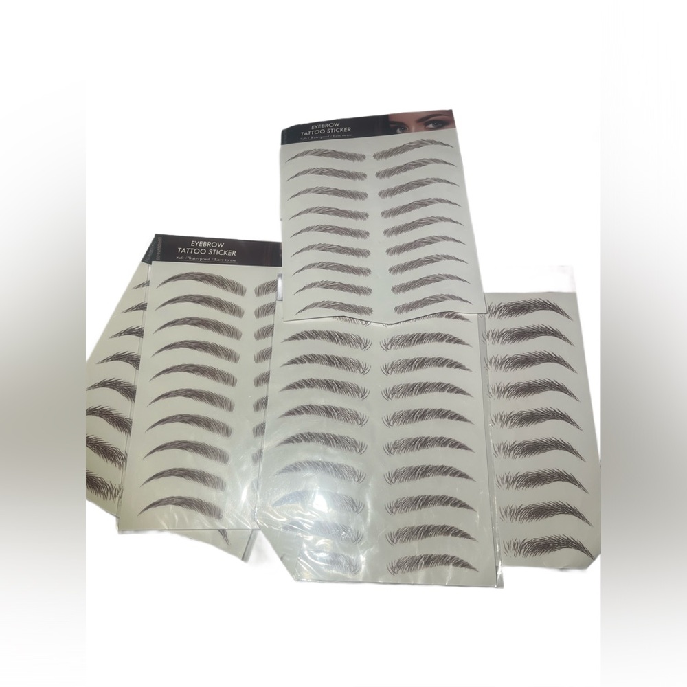 Natural Brown Eyebrow Tattoo Stickers
